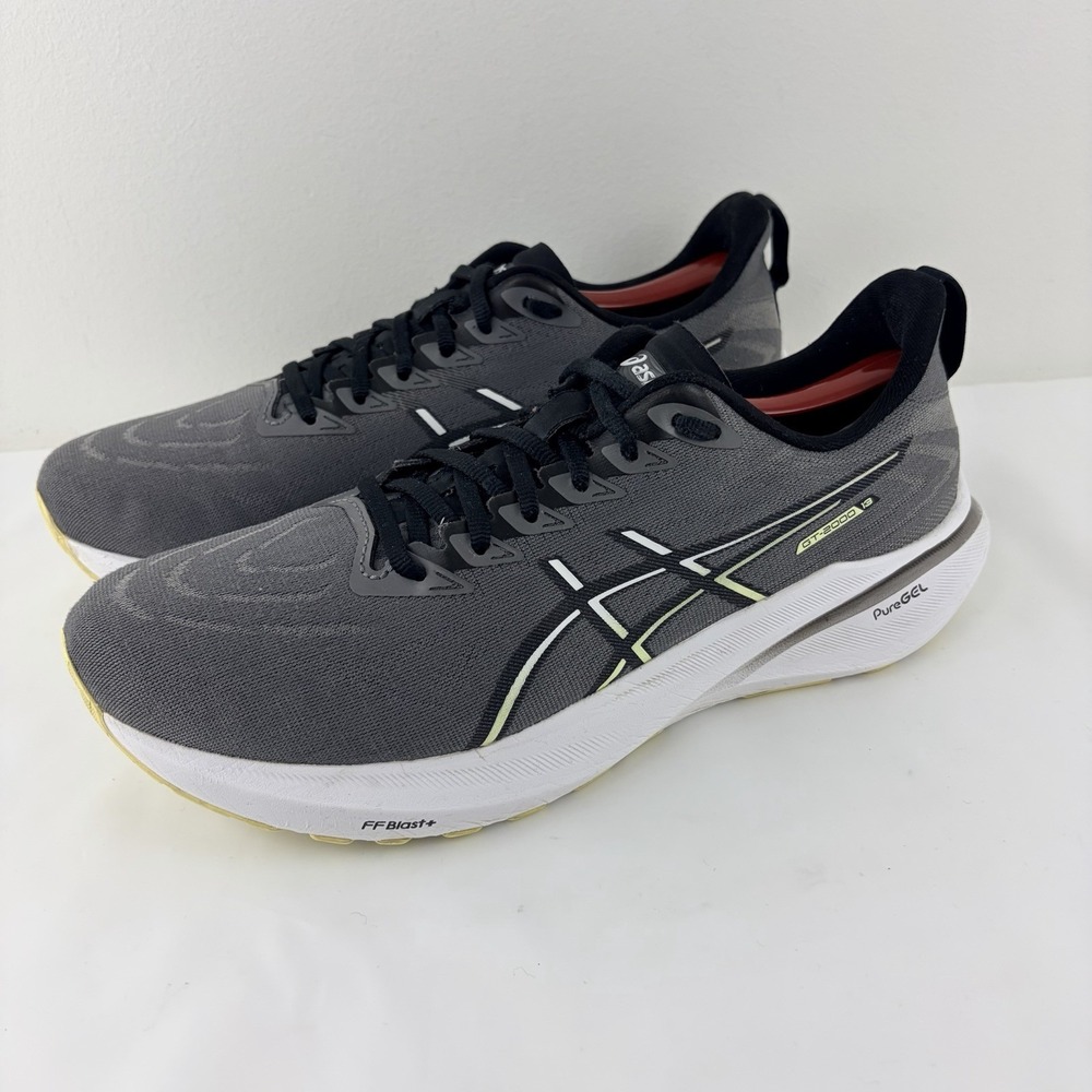 ASICS GT-2000 13 Men's Size 11 Gray Black Running Shoes 1011B861 PureGEL